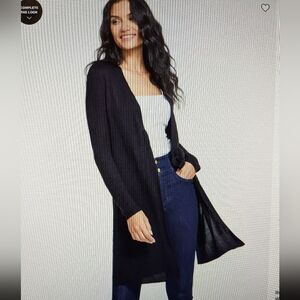 INC International Concepts Black Cardigan Sweater